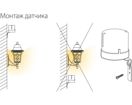 Датчик освещенности SNS-L-07 5500W IP44 Белый a030063