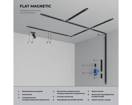 Короб для сетевого шнура Elektrostandard Flat Magnetic 85131/00 a063735 Короб для сетевого шнура Elektrostandard Flat Magnetic 85131/00 a063735