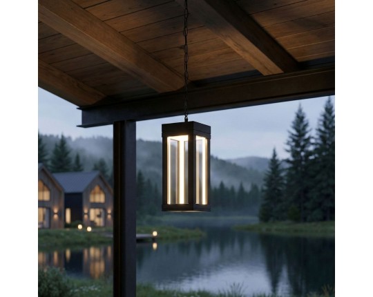 Уличный подвесной светодиодный светильник Elektrostandard Frame 1528 TECHNO LED a072091