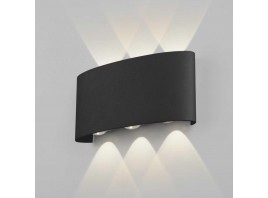 Уличный настенный светодиодный светильник Elektrostandard 1551 Techno Led черный a049671