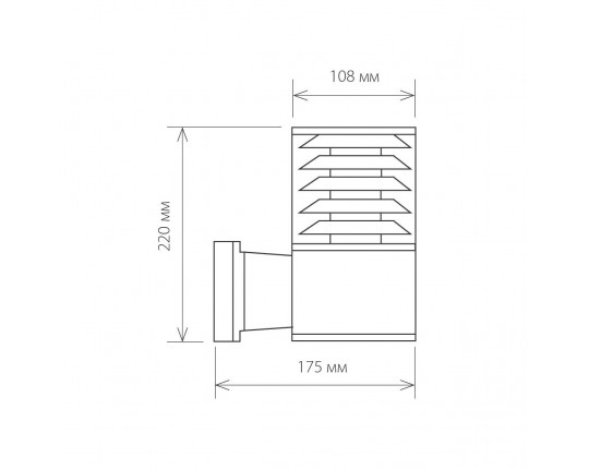 Уличный настенный светильник Elektrostandard 1408 Techno a032622