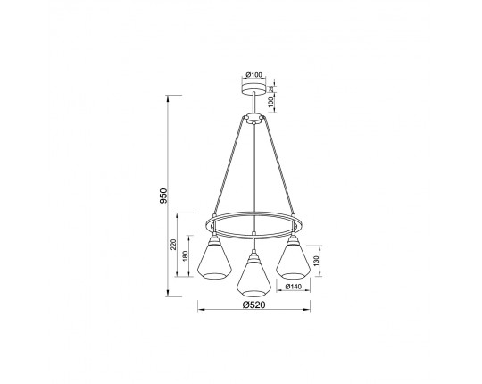 Подвесная люстра Vele Luce Norina VL5842P03