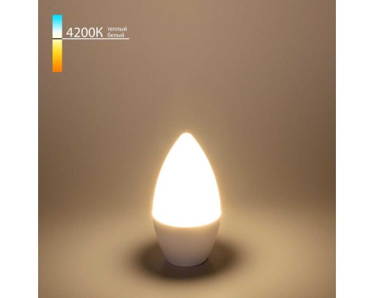 Лампа светодиодная Elektrostandard E14 6W 4200K матовая a049161