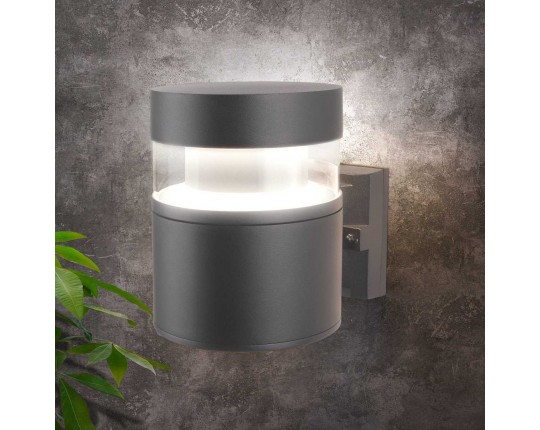Уличный настенный светодиодный светильник Elektrostandard 1530 Techno Led серый a052247