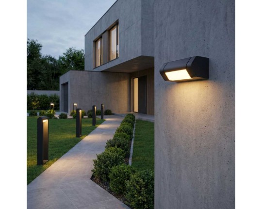 Уличный настенный светодиодный светильник Elektrostandard Dors D LED (35163/D) 3000K черный a072077