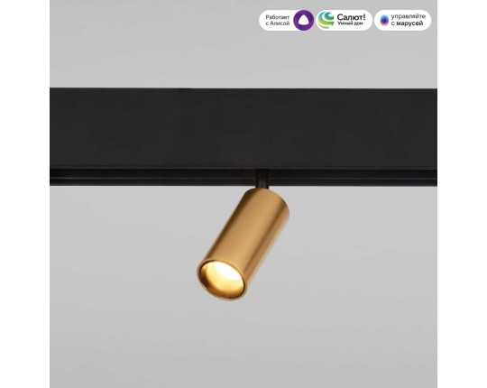 Трековый светодиодный светильник Elektrostandard (Умный дом) Slim Magnetic Dim Cantors 85071/01 латунь a063531