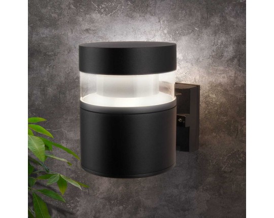 Уличный настенный светодиодный светильник Elektrostandard 1530 Techno Led чёрный a052244 Уличный настенный светодиодный светильник Elektrostandard 1530 Techno Led чёрный a052244