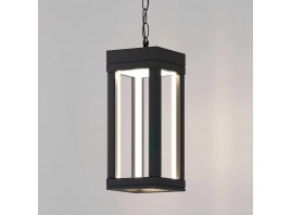 Уличный подвесной светодиодный светильник Elektrostandard Frame 1528 Techno Led черный a051857