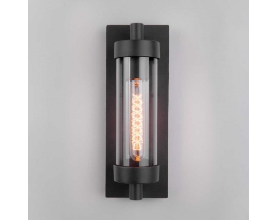 Уличный настенный светильник Elektrostandard Pipe D 35151/D чёрный a058261
