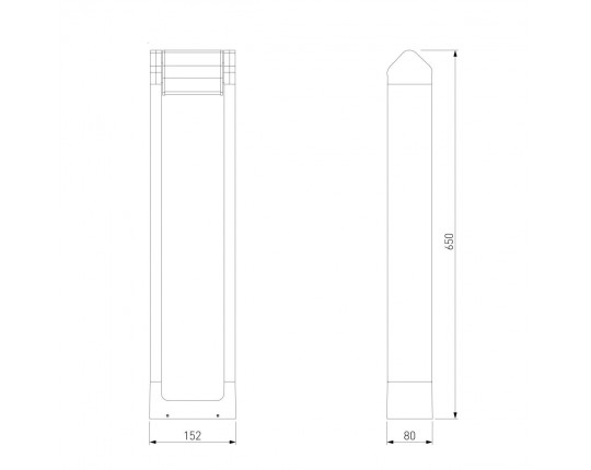 Уличный светодиодный светильник Elektrostandard Dors F LED (35163/F) 3000K черный a072078 Уличный светодиодный светильник Elektrostandard Dors F LED (35163/F) 3000K черный a072078