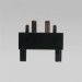 Коннектор для 4-стороннего соединителя накладного шинопровода Elektrostandard Flat Magnetic 85004/00 черный a063739
