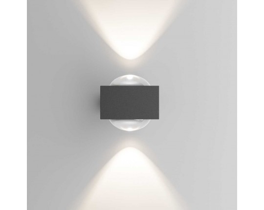 Уличный настенный светильник со светодиодами Elektrostandard Lenses a070452