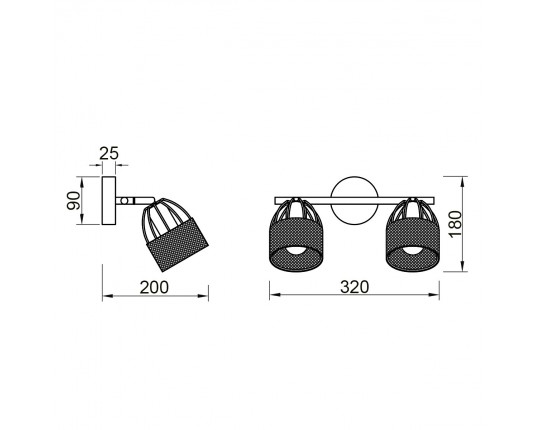 Спот Vele Luce Modello VL6452W02