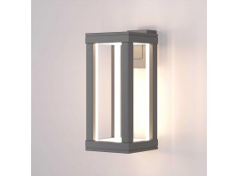 Уличный настенный светодиодный светильник Elektrostandard Frame 1527 Techno Led серый a051856