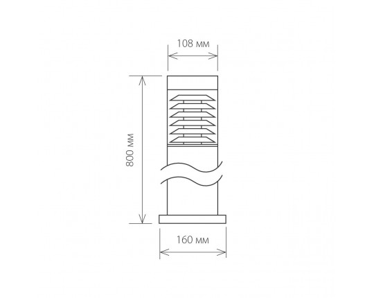 Уличный светильник Elektrostandard 1507 Techno серый a035094