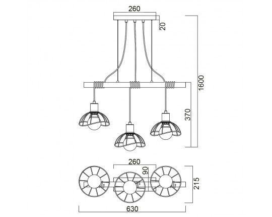 Подвесной светильник Vele Luce Formula VL6482P03