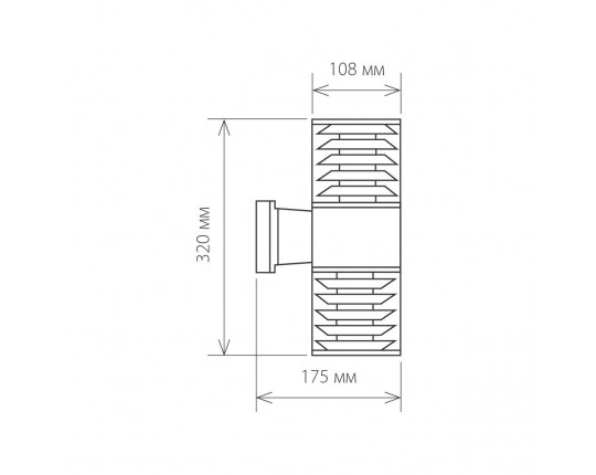 Уличный настенный светильник Elektrostandard 1407 Techno a032609