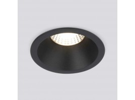 Встраиваемый светодиодный светильник Elektrostandard Lin 15266/LED 7W 3000K BK черный a063926