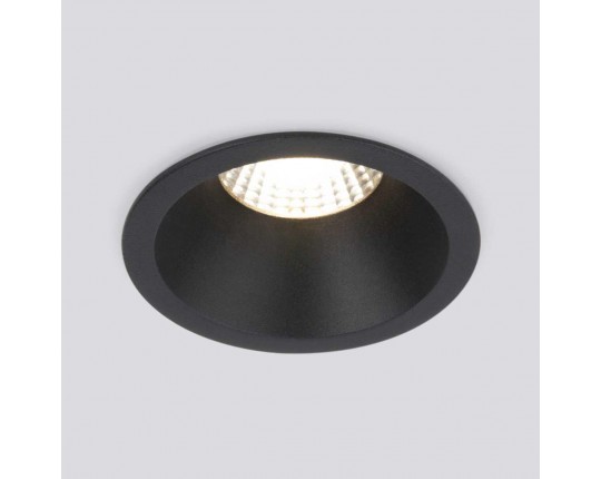 Встраиваемый светодиодный светильник Elektrostandard Lin 15266/LED 7W 3000K BK черный a063926