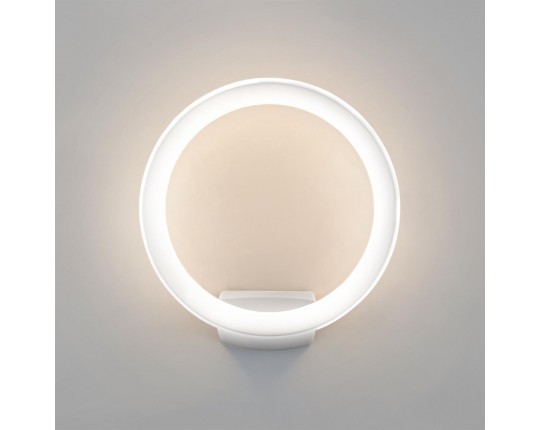 Уличный настенный светодиодный светильник Elektrostandard Ring 1710 Techno Led белый a054931