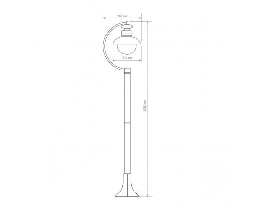 Уличный cветильник Elektrostandard Talli F GL 3002F черный a038485