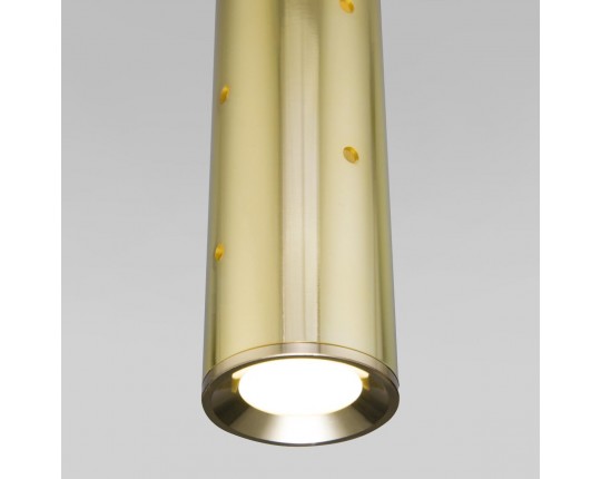 Подвесной светодиодный светильник Elektrostandard Bong 50214/1 Led золото a055667