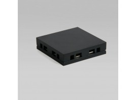 Соединитель четырёхсторонний для накладного шинопровода Elektrostandard Flat Magnetic 85003/00 черный a063738