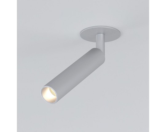 Встраиваемый светодиодный спот Elektrostandard Diffe 25027/Led серебряный a058213