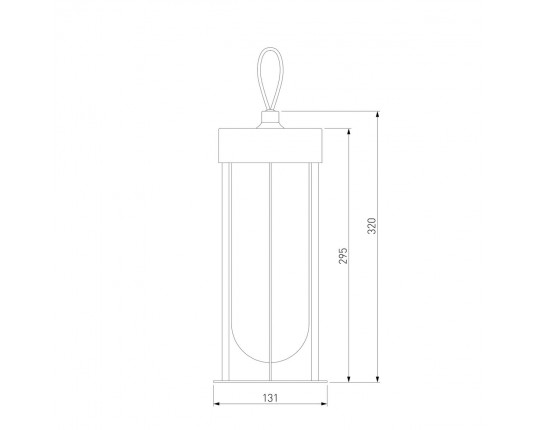 Уличный подвесной светодиодный светильник Elektrostandard Ritz 35183/S a068270