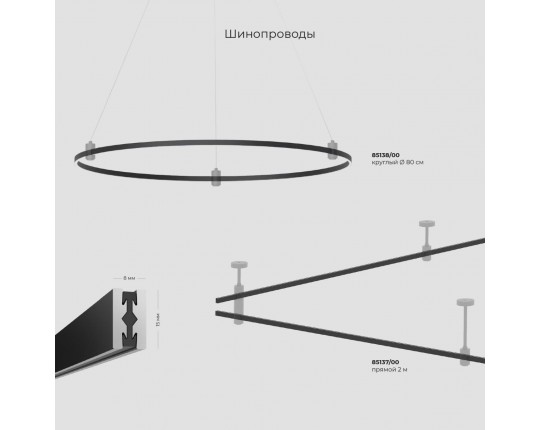 Декоративная стойка с вводом питания Elektrostandard Esthetic Magnetic 85146/00 a065442