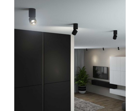 Потолочный светодиодный светильник Elektrostandard Sens 25042/LED 10W 4000K черный a063680