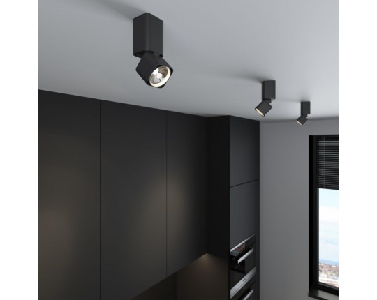 Потолочный светодиодный светильник Elektrostandard Cubus 25043/LED 10W 4000K черный a063682