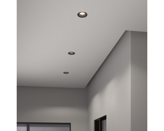 Встраиваемый светодиодный светильник Elektrostandard Basic 25082/LED 7W 4200K чёрный a062941