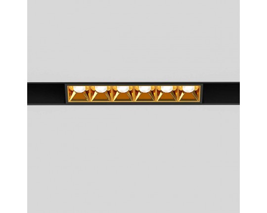Трековый светодиодный светильник Elektrostandard Slim Magnetic Artas 85101/01 черный/золото a064528