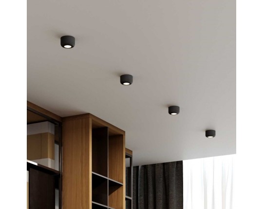 Встраиваемый светодиодный светильник Elektrostandard Onde 25088/LED 7W 4000K черный a064200