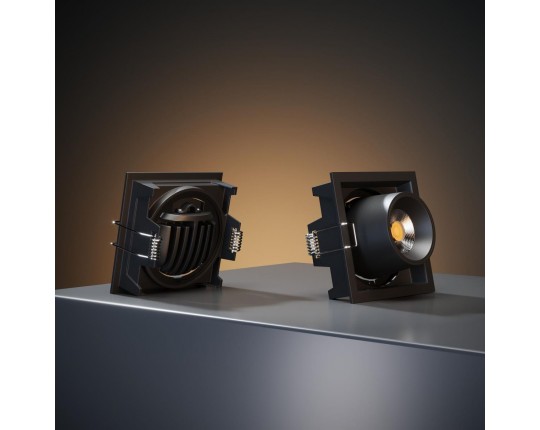 Встраиваемый светодиодный светильник Elektrostandard Conner 25087/LED 8W 4000K черный a063994