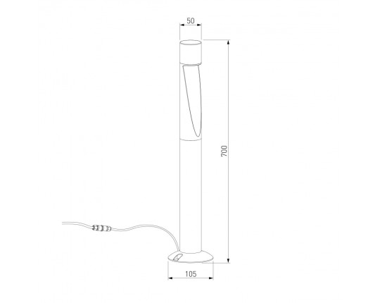 Ландшафтный светильник Elektrostandard Recess (35177/F) 3000K черный a072094