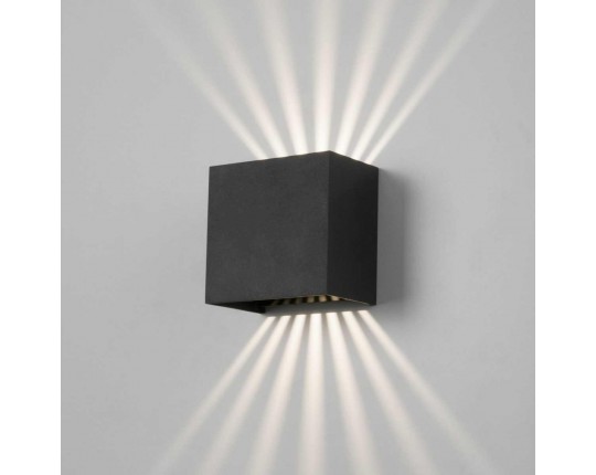 Уличный настенный светодиодный светильник Elektrostandard Sole 35149/D черный a058892