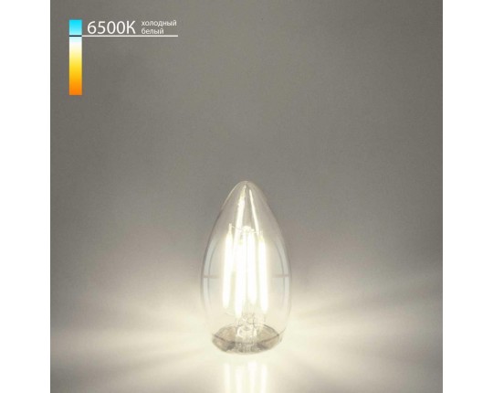 Лампа светодиодная филаментная Elektrostandard E27 9W 6500K прозрачная a056256