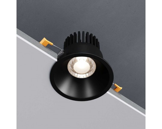 Встраиваемый светодиодный светильник Elektrostandard Lin 15266/LED 7W 3000K BK черный a063926