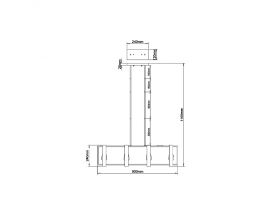 Подвесной светильник Vele Luce Bastion VL6112P04