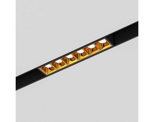 Трековый светодиодный светильник Elektrostandard Slim Magnetic Artas 85101/01 черный/золото a064528