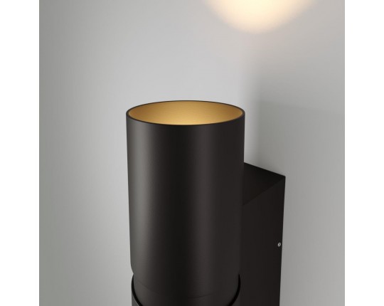 Уличный настенный светодиодный светильник Elektrostandard Liberty 35124/U черный a060094
