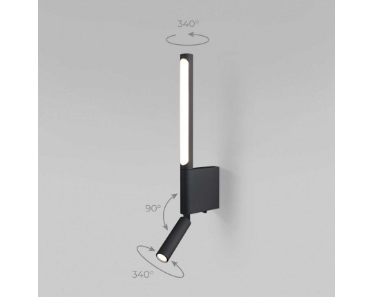 Настенный светодиодный светильник Elektrostandard Sarca LED черный 4000К 40111/LED a063692 Настенный светодиодный светильник Elektrostandard Sarca LED черный 4000К 40111/LED a063692