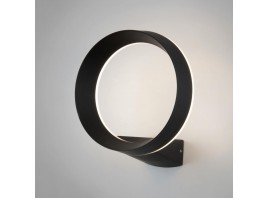 Уличный настенный светодиодный светильник Elektrostandard Ring 1710 Techno Led черный a054933