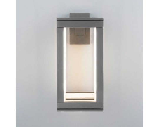 Уличный настенный светодиодный светильник Elektrostandard Frame 1527 Techno Led серый a051856