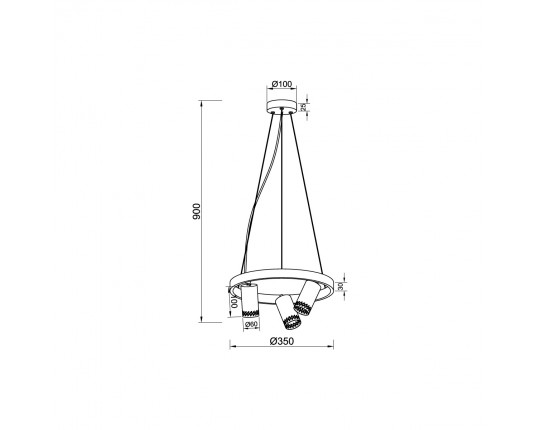 Подвесной светильник Vele Luce Moto VL5784P03
