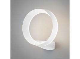 Уличный настенный светодиодный светильник Elektrostandard Ring 1710 Techno Led белый a054931