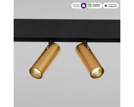 Трековый светодиодный светильник Elektrostandard (Умный дом) Slim Magnetic Dim Dual 85056/01 латунь a063527