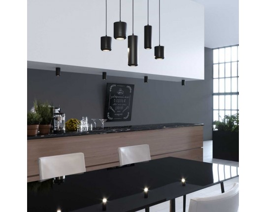 Подвесной светодиодный светильник Elektrostandard Onde 50249 LED 15W 4000K черный a064202